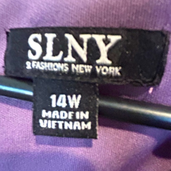 394. NWT Knee Length Keyhole Formal Tiered Dress Sz 14W - Picture 3 of 3